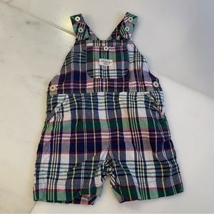 Polo Madras Overall Shorts 9 months